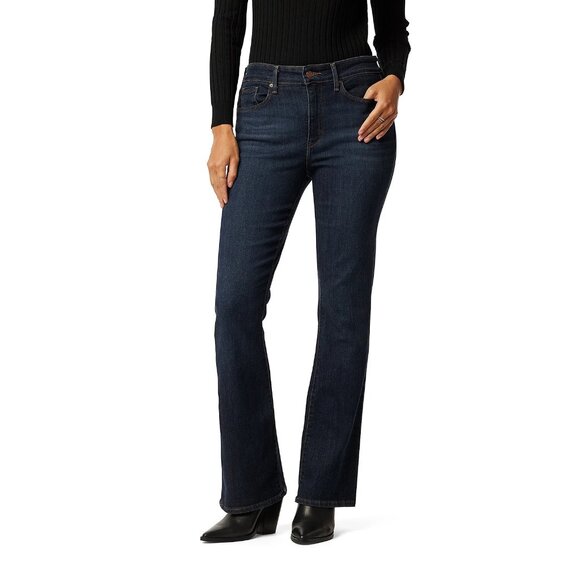 Levi Strauss Mid-Rise Bootcut Black Denim Jeans – Misses 14 Medium #0884 - Picture 1 of 9